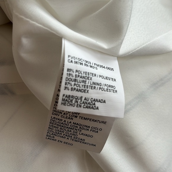 [XL]NWOT-Tristan  black strips pattern white camisole - Picture 4 of 4